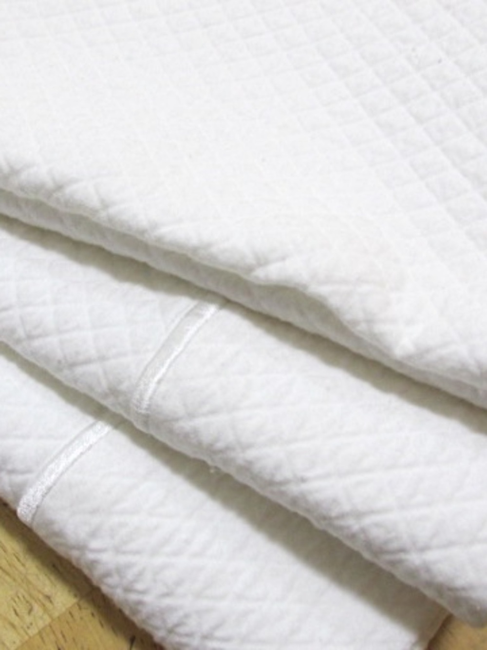 White 100% Cotton Waffle Weave Curtain Panel